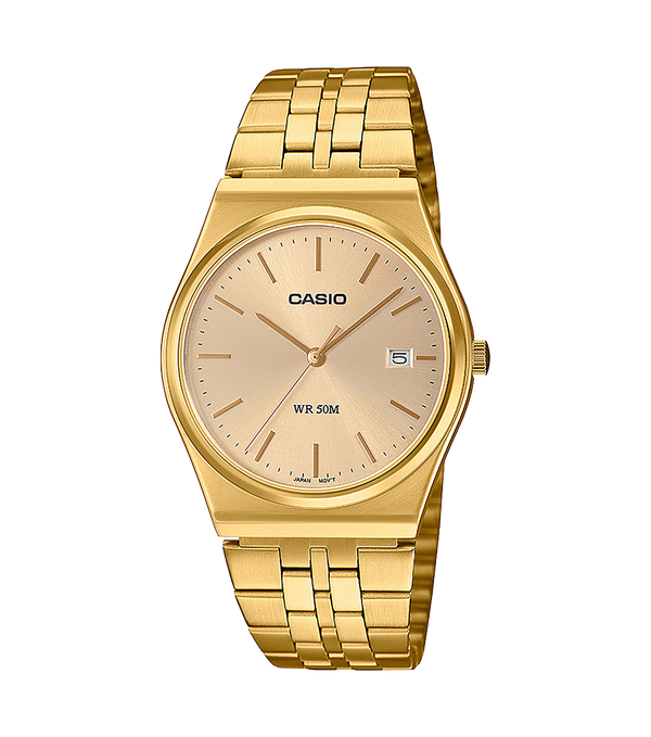 Reloj Casio para hombre MTP-B145G-9AVEF chapado en oro y sumergible 5BAR
