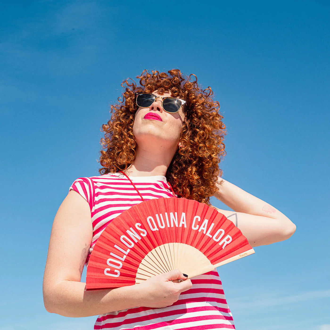 Abanico “Collons, quina calor” – Para los que odian el calor