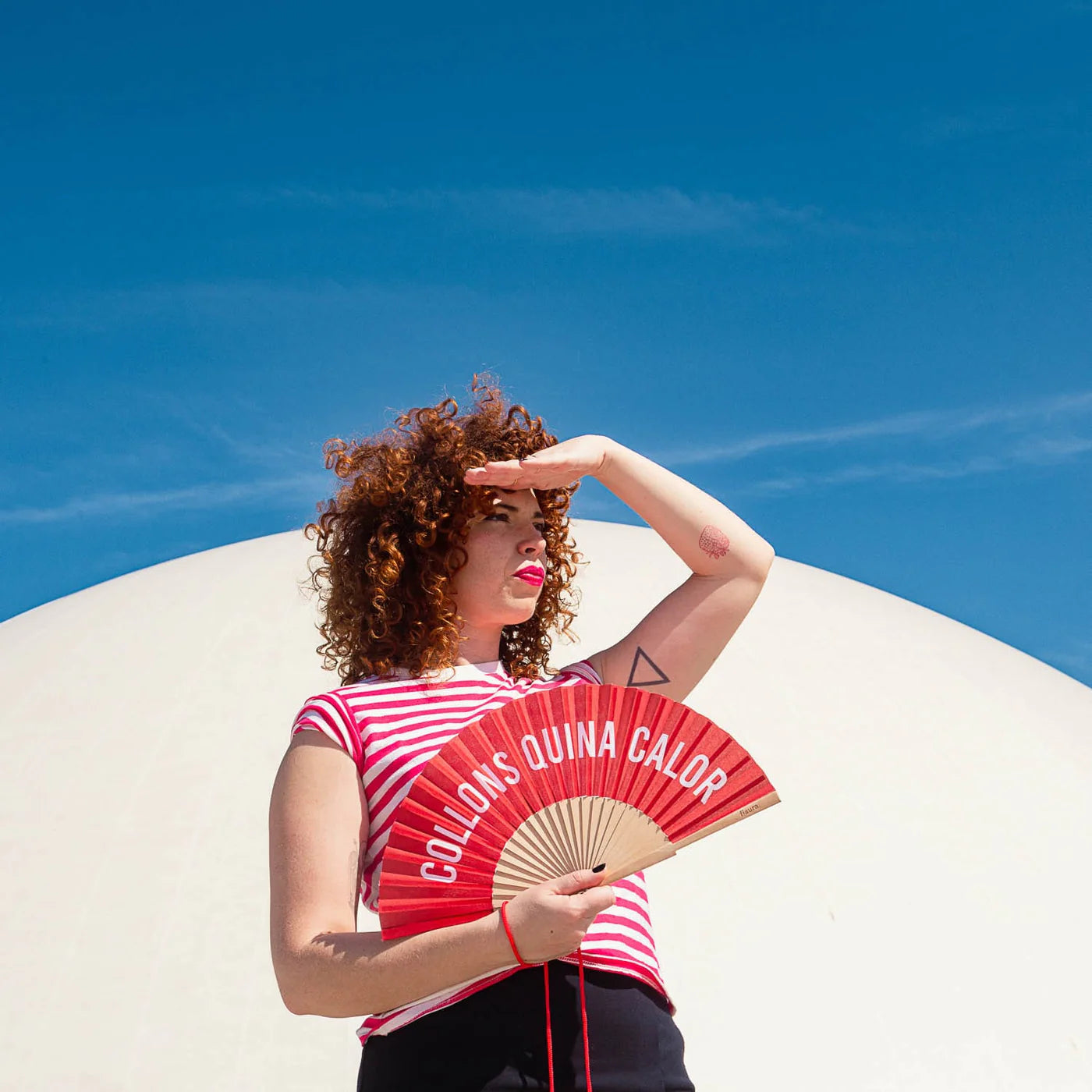 Abanico “Collons, quina calor” – Para los que odian el calor