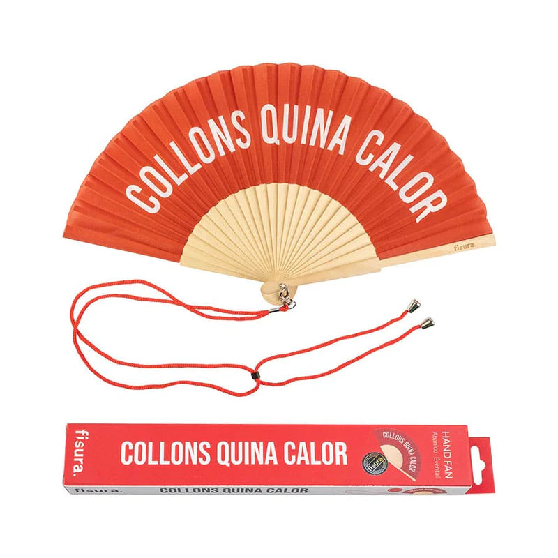 Abanico “Collons, quina calor” – Para los que odian el calor