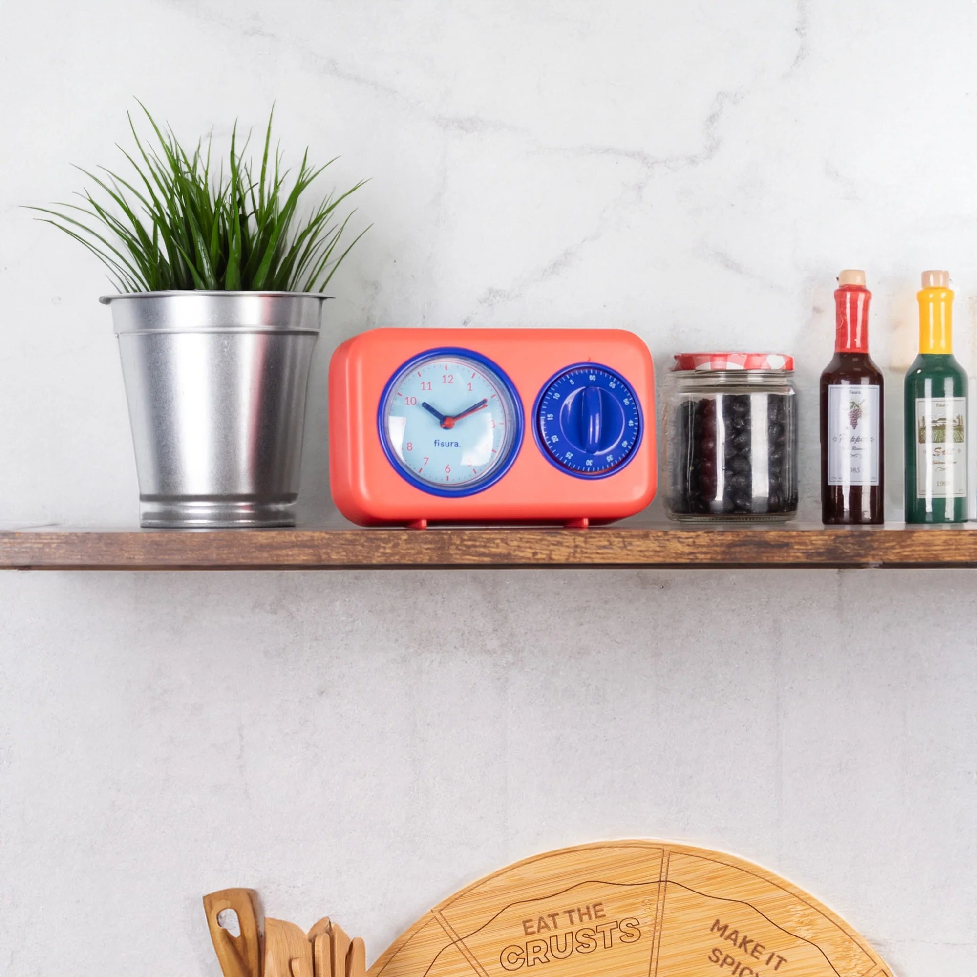 Temporizador de Cocina Retro - Rojo