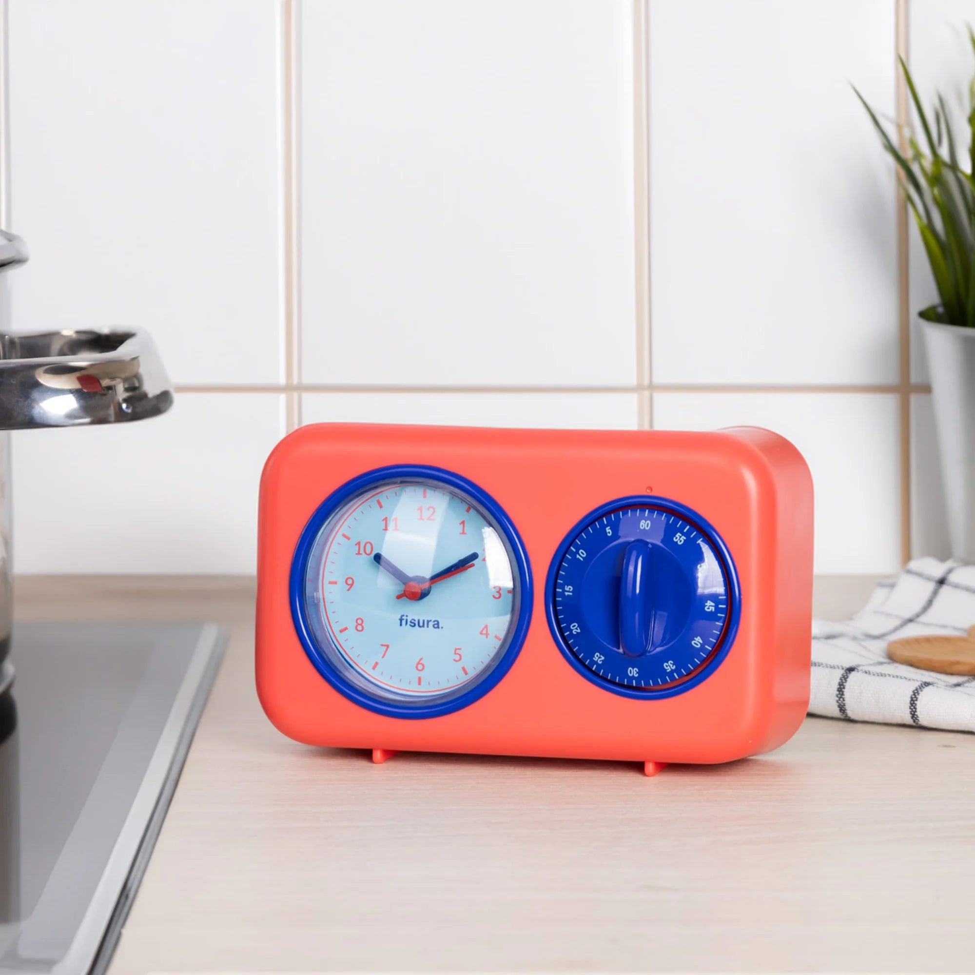 Temporizador de Cocina Retro - Rojo