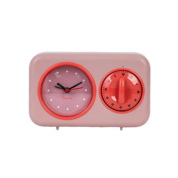 Temporizador de Cocina Retro - Rosa ⏰✨