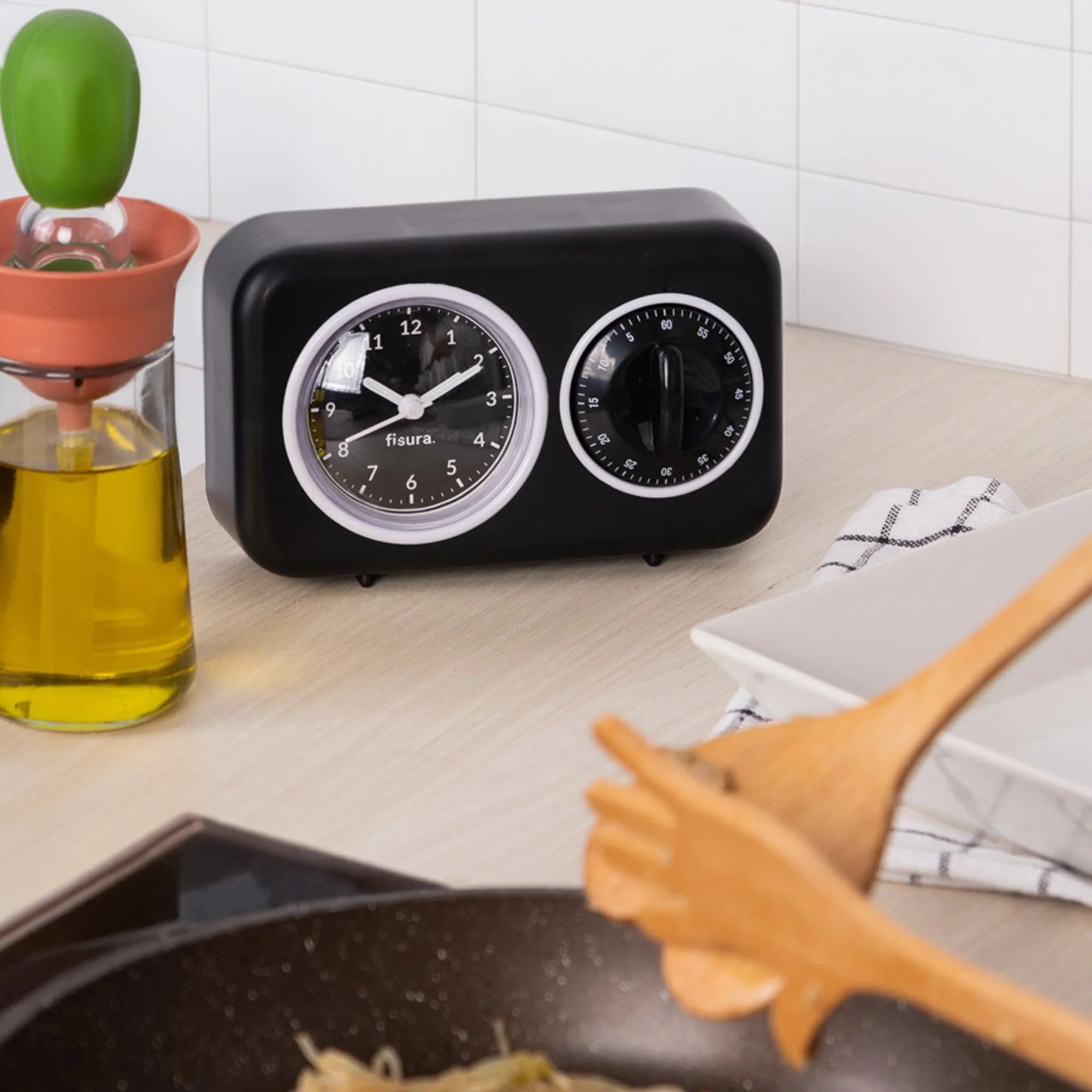 Temporizador de Cocina Retro - Negro ⏰✨