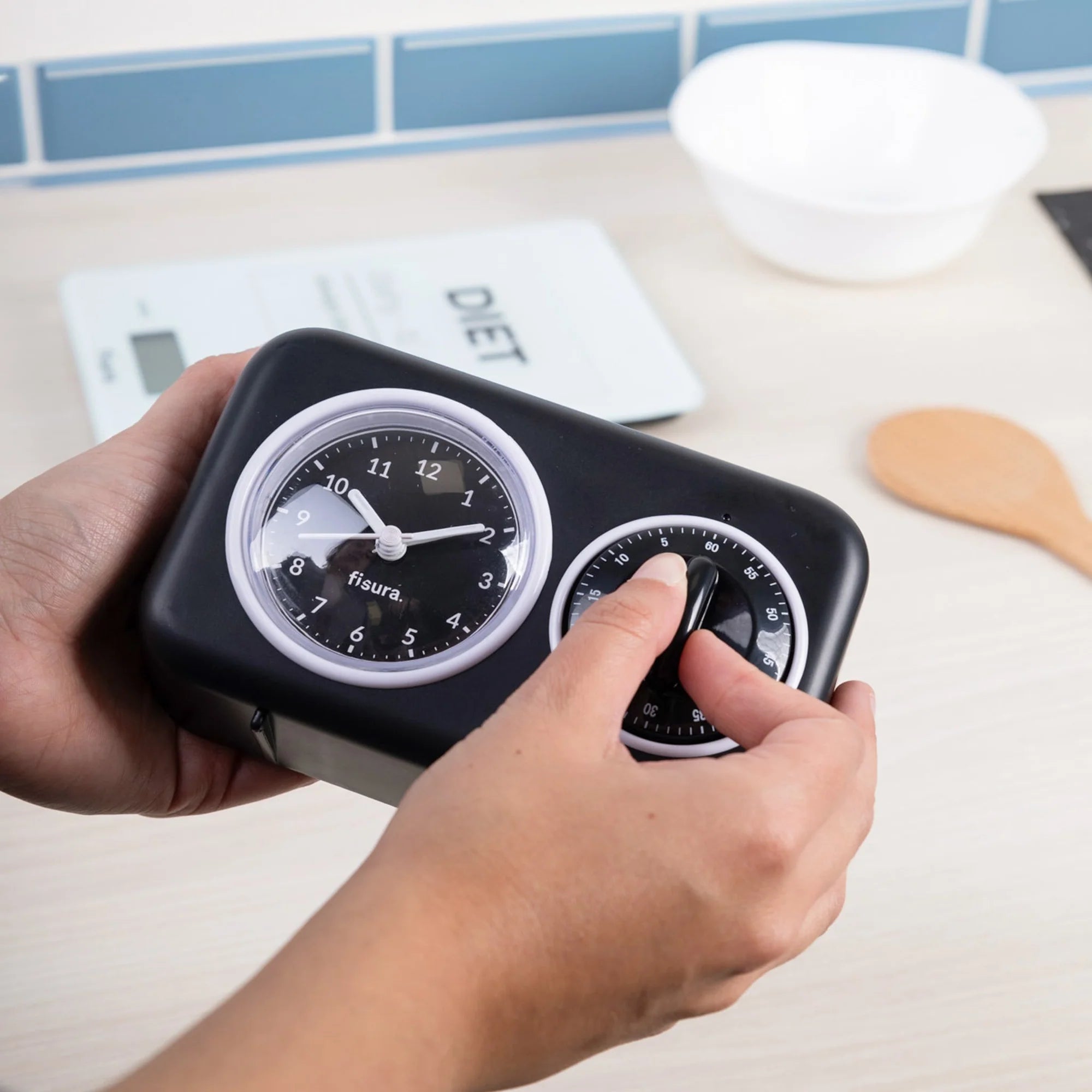 Temporizador de Cocina Retro - Negro ⏰✨