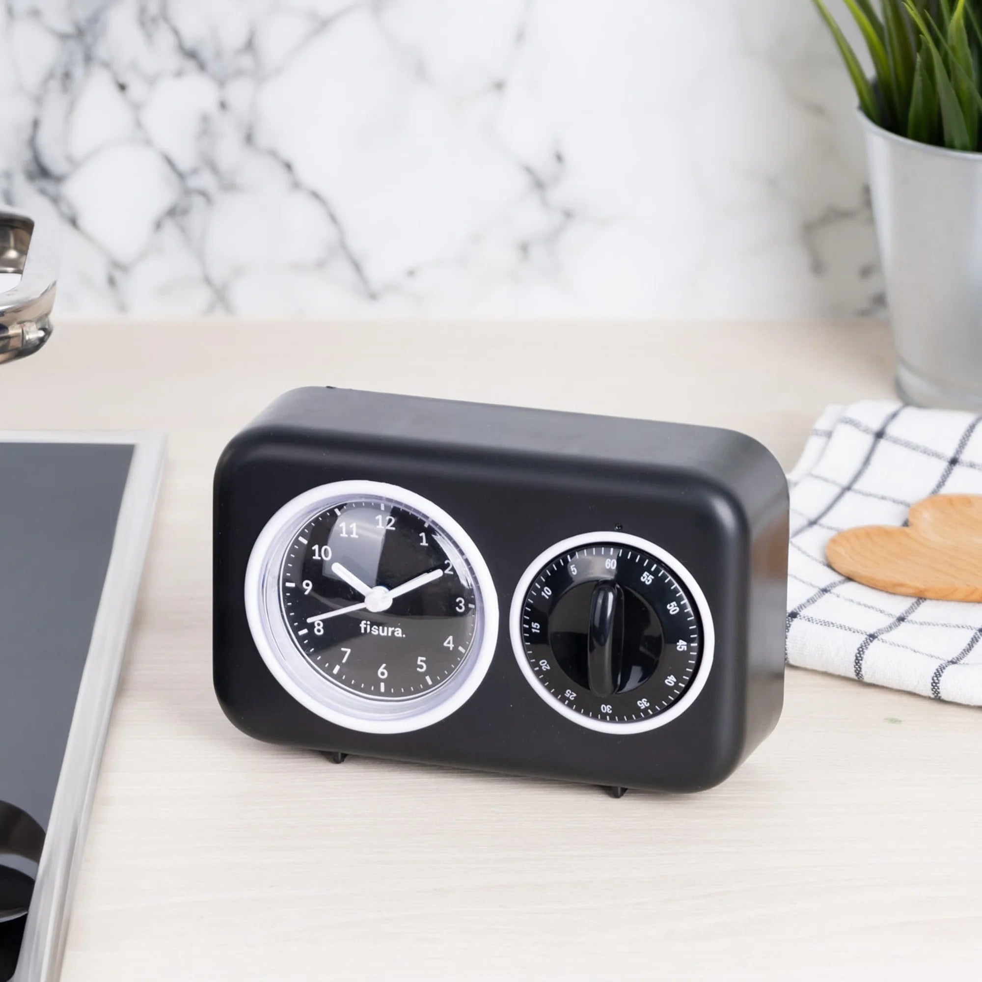 Temporizador de Cocina Retro - Negro ⏰✨