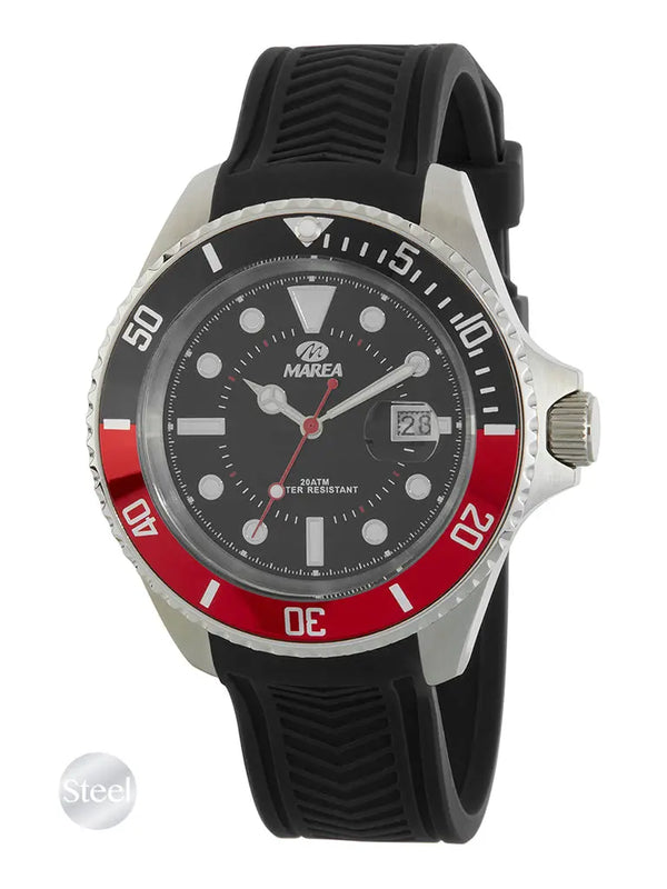 Reloj Marea B36196/1 caja de acero sumergible 20 ATM para hombre Marea
