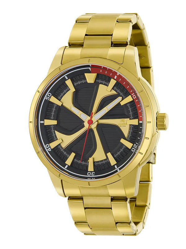 Reloj Marea B54239/4 Sumergible 5 ATM caja y cadena de acero dorado IP  para hombre