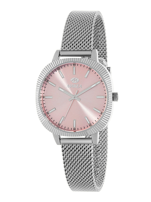 Reloj Marea Mujer B54279/02 con Malla de Acero y Esfera Rosa