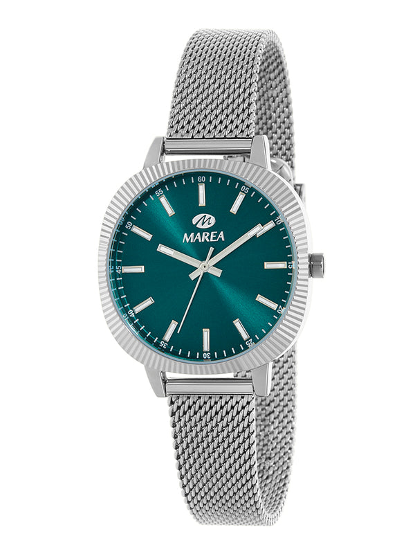 Reloj Marea Mujer B54279/4 con Malla de Acero y Esfera Verde