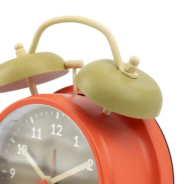Reloj despertador Retro Beige & Naranja Fisura