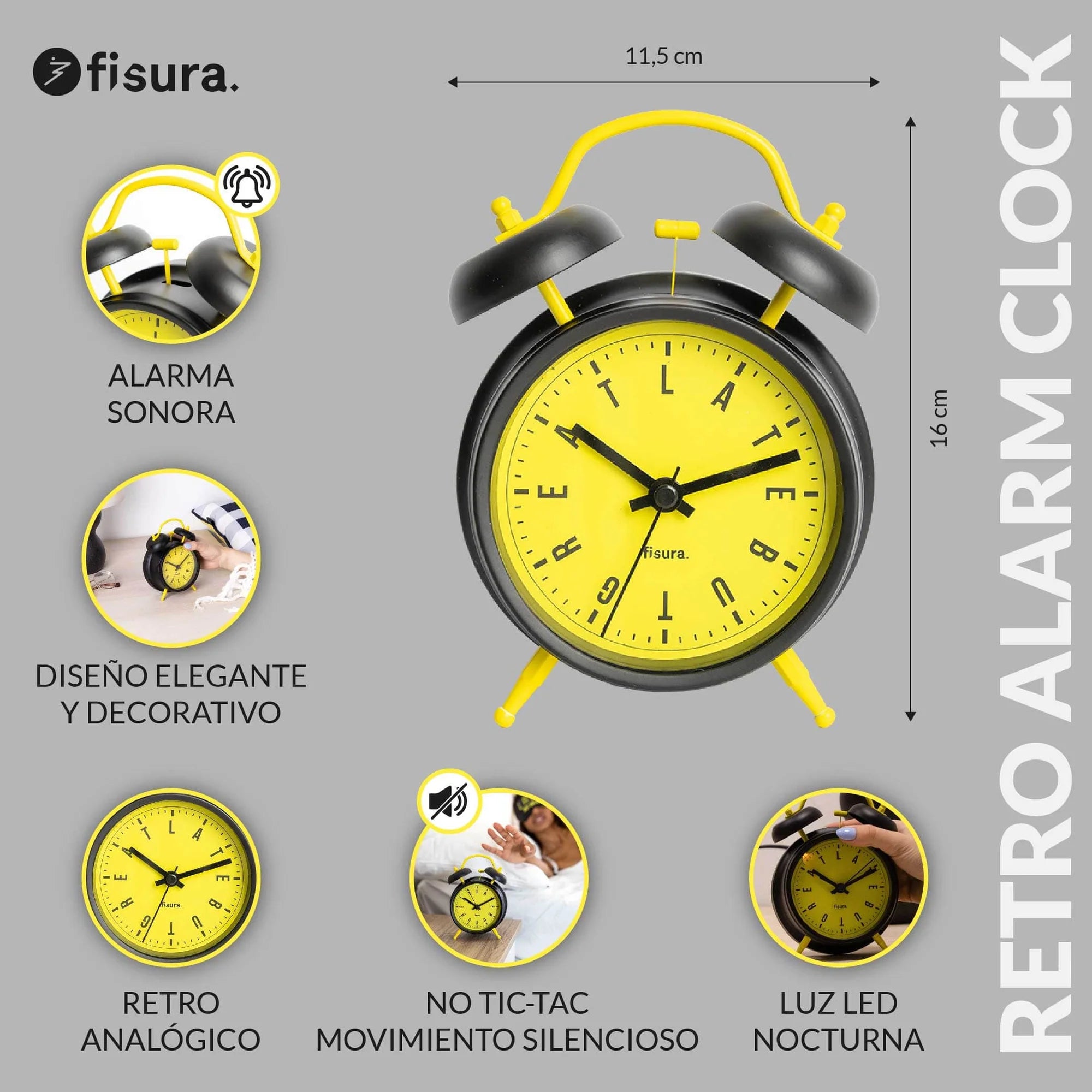Reloj despertador Retro CAA2420426