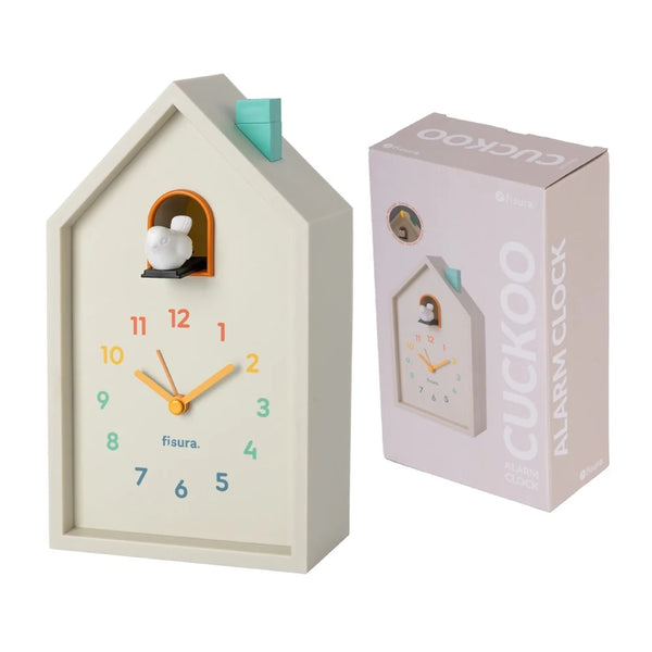 Reloj despertador cuco casita - multicolor