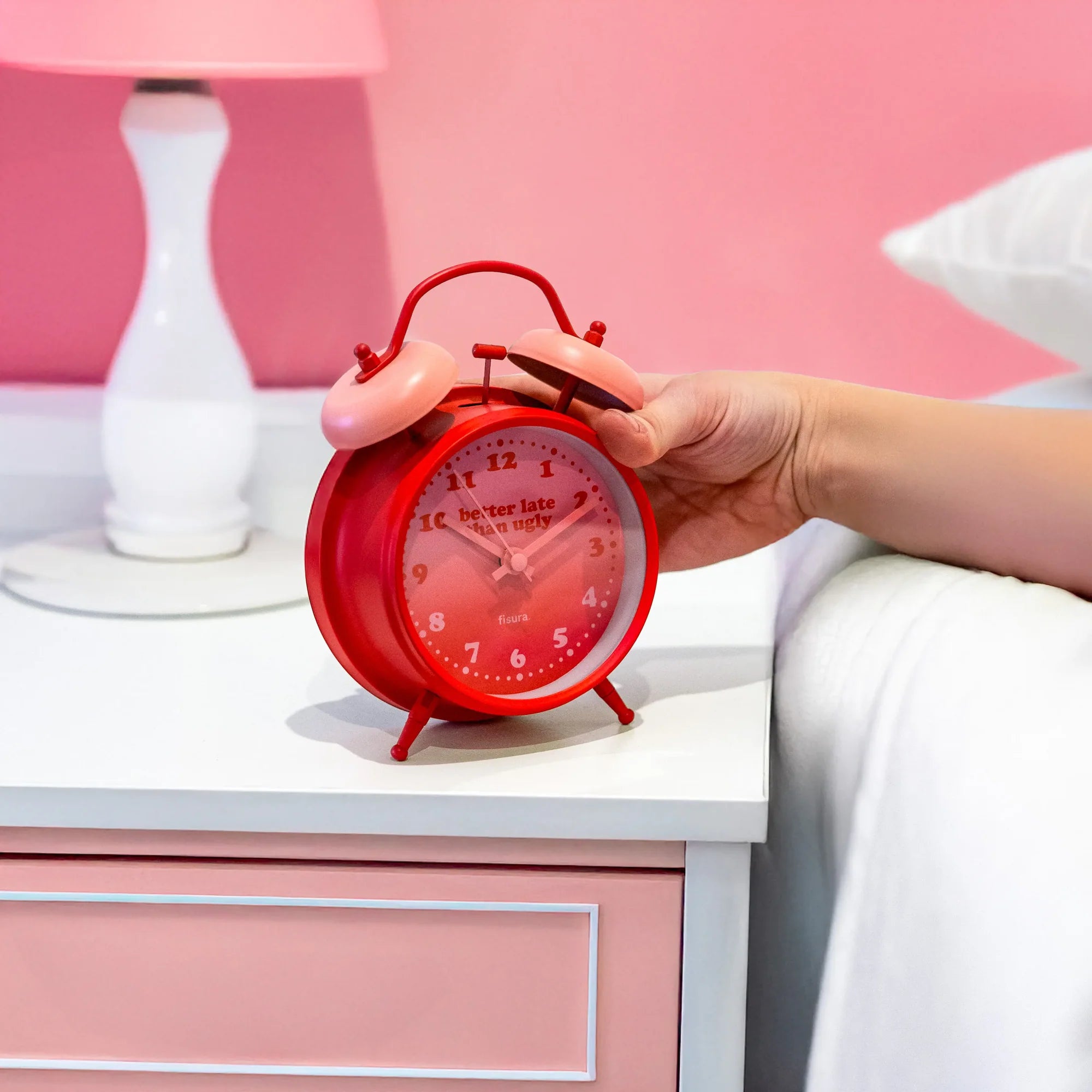 Reloj despertador Retro "Better late than ugly" CAA2510638