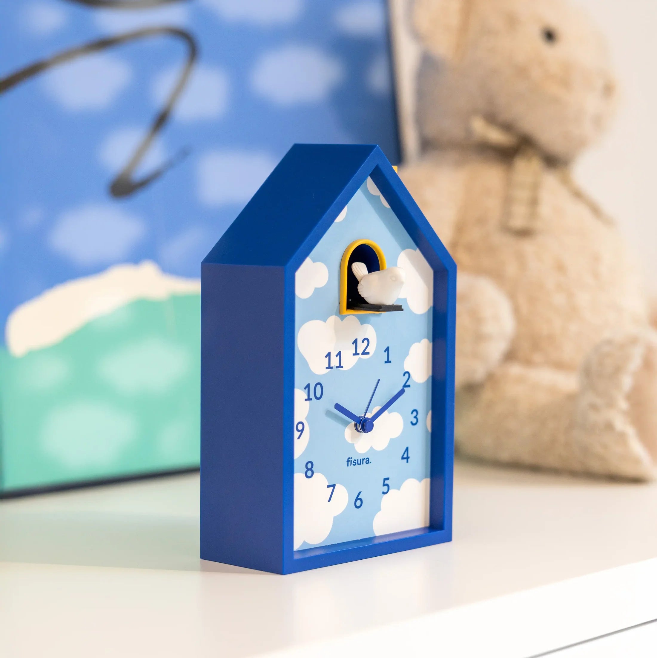 Reloj despertador cuco casita - nubes