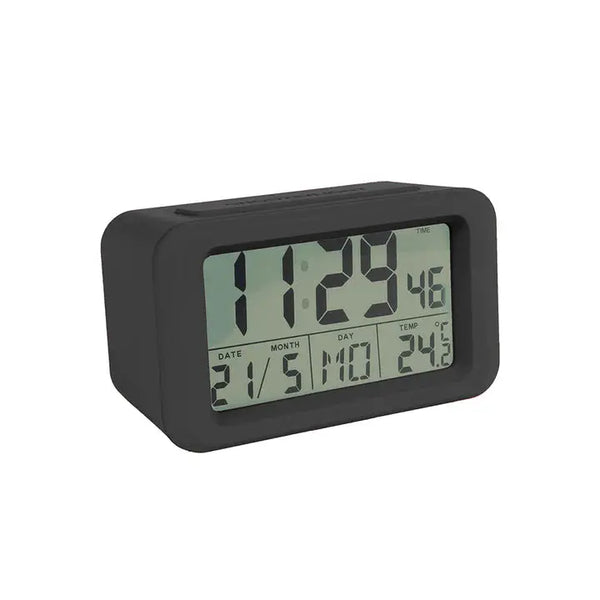 Reloj despertador digital Negro