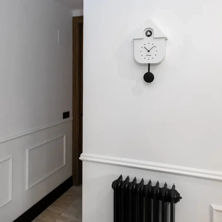 Reloj Cuco casita - Blanco con Dial Fisura