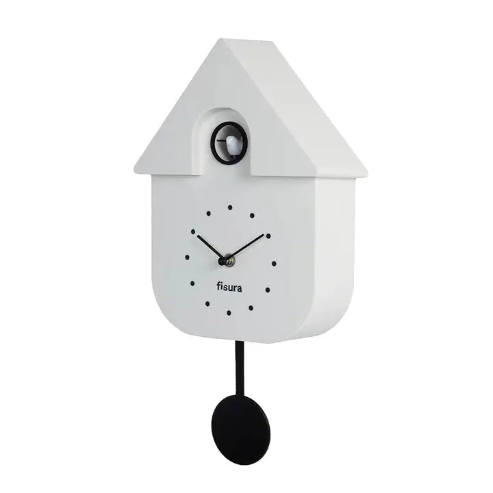 Reloj Cuco casita - Blanco con Dial Fisura
