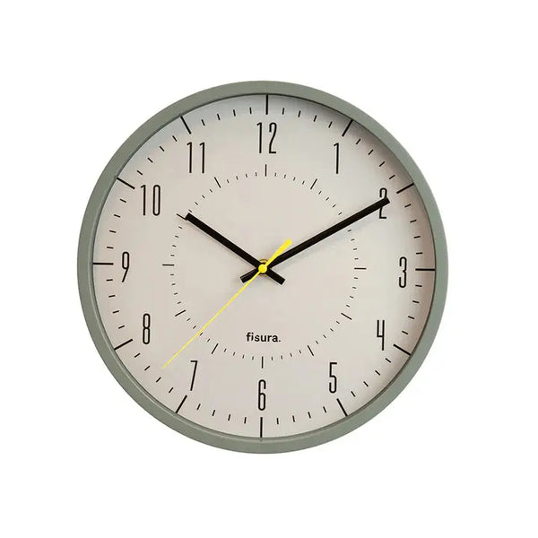 Reloj de pared gris Gimpo Fisura