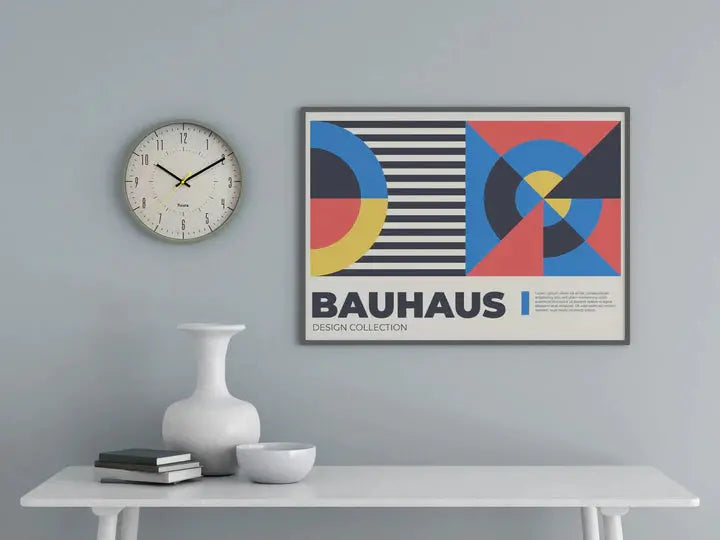 Reloj de pared gris Gimpo Fisura