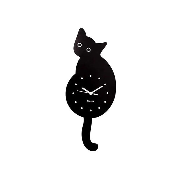 Reloj gato negro Fisura