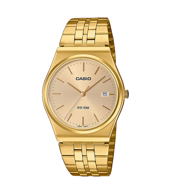 Reloj Casio para hombre MTP-B145G-9AVEF chapado en oro y sumergible 5BAR