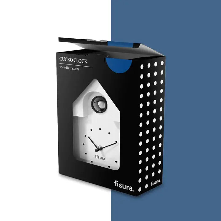 Reloj Cuco casita - Blanco con Dial Fisura