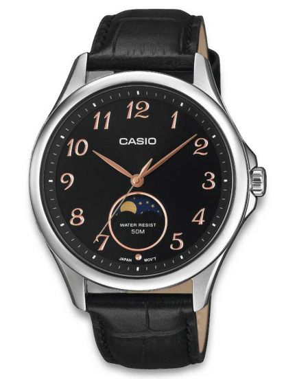 Casio MTP-M110L-1AVER – Elegancia clásica con fase lunar