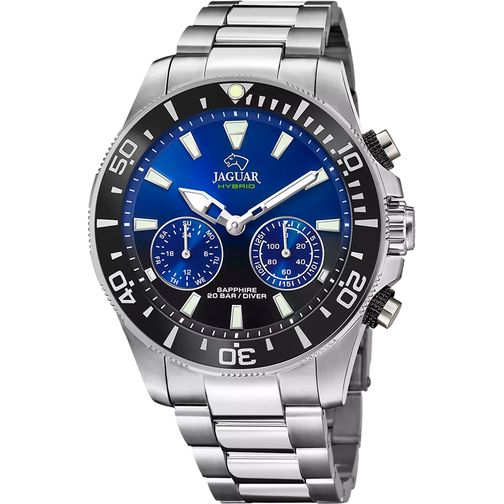 Jaguar J888/6 Connected – Elegancia azul con tecnología inteligente