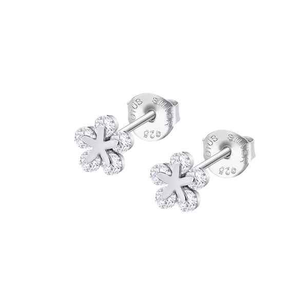 Pendientes Lotus Silver  LP3107-4/1