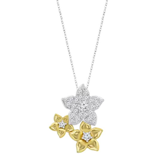 Collar Lotus Silver  LP3836-1/2 Lotus