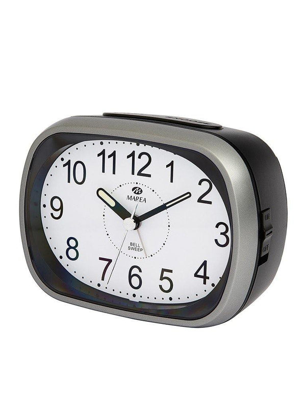 Despertador Marea B56005/1 analógico gris y negro - Relojería  Mon Regal