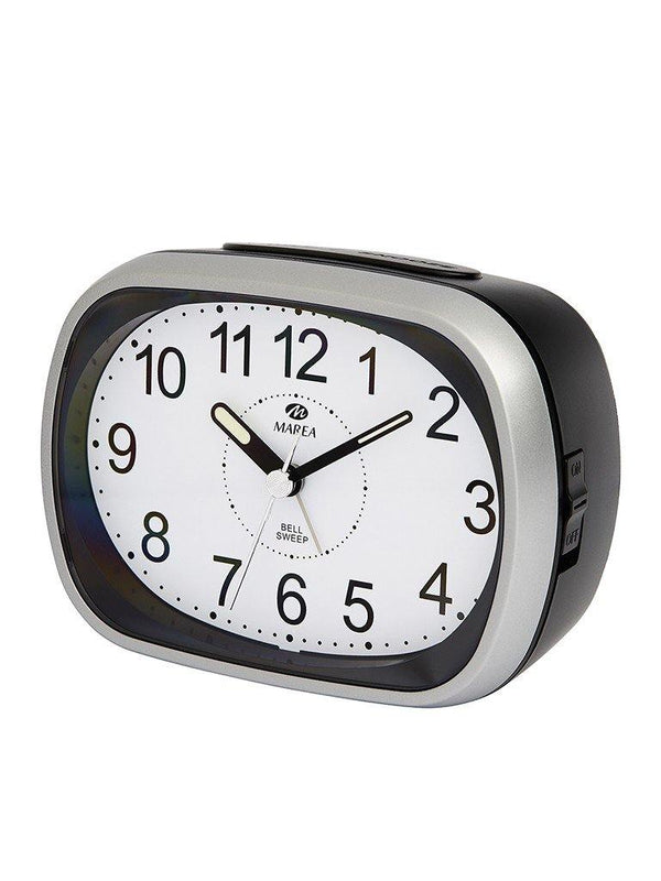 Despertador Marea B56005/2 analógico gris y negro - Relojería  Mon Regal