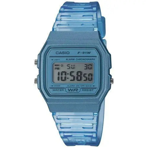 Reloj Casio F-91WS-2EF retro (azul) - Relojería  Mon Regal