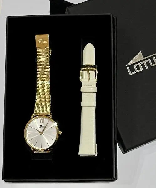 Compra Ahora: Reloj Lotus 18729/1 IP Dorado con Doble Correa para