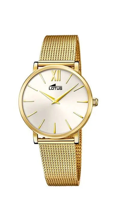 Reloj Lotus 18732/1 dorado con correa intercambiable para mujer - Relojería  Mon Regal