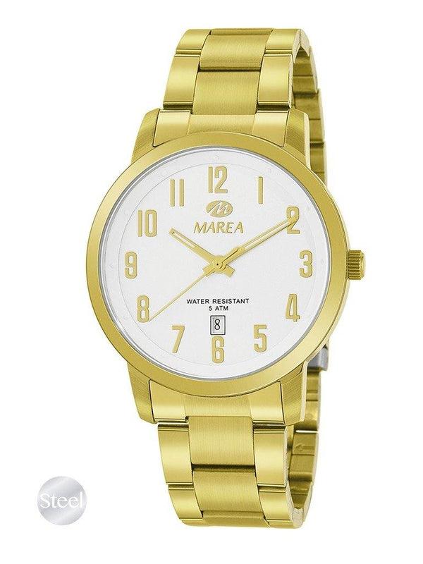 Reloj Marea B54170/4 Retro dorado para hombre - Relojería  Mon Regal
