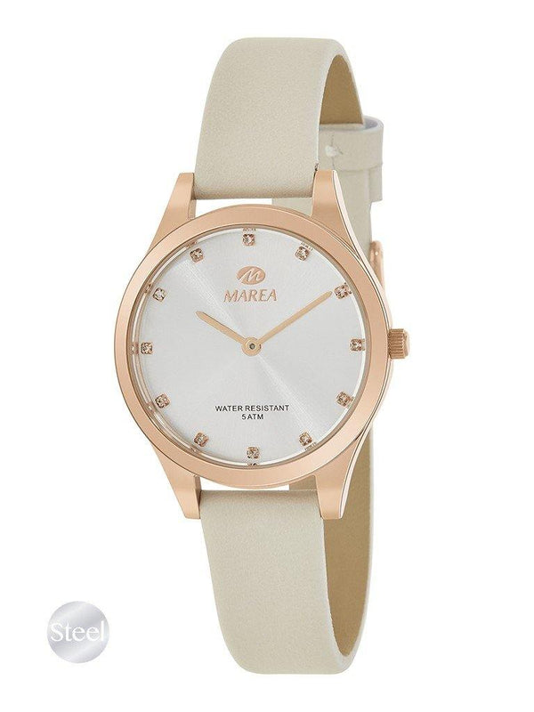 Reloj Marea B54182/3 beige para mujer - Relojería  Mon Regal